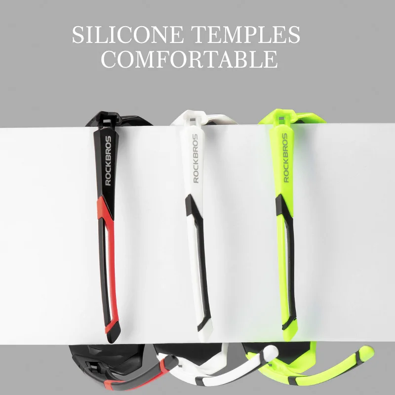 ROCKBROS الدراجات نظارات الرجال النساء دراجة نظارات الاستقطاب 5 عدسة اللونية MTB الطريق دراجة النظارات في الهواء الطلق نظارات شمسية رياضية
