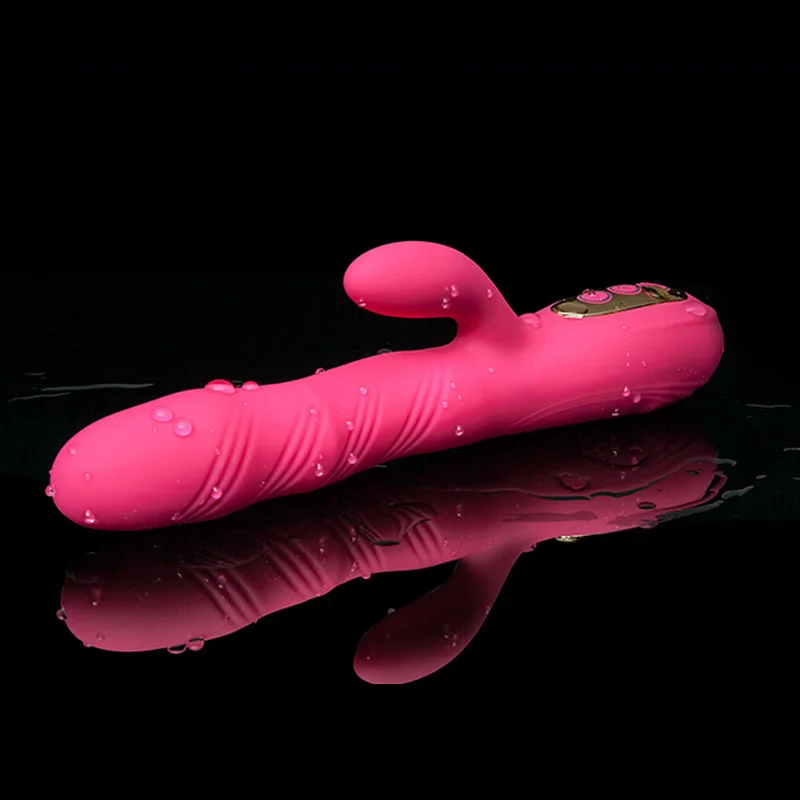 G Spot двойная вибрация и вращение кролик вибратор секс игрушки для женщин