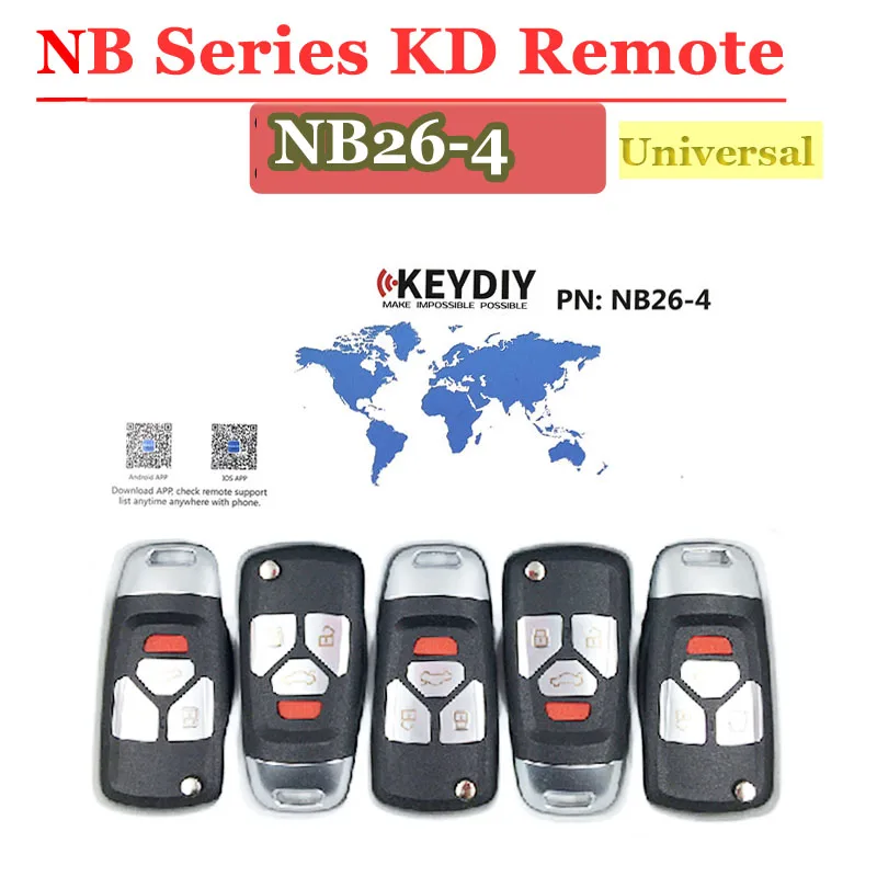 Multi-função para Kd900 Quente Lote Nb26 4 Botão Série nb 3 Chave Kd900 Remoto Universal Urg200 Mestre 5 Pçs - 2 High Quality Segurança e Proteção