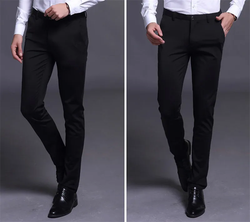 Мужские брюки в деловом стиле, летние повседневные брюки, новые тонкие эластичные брюки, мужские брюки, Размеры 29-33, 34, 35, 36