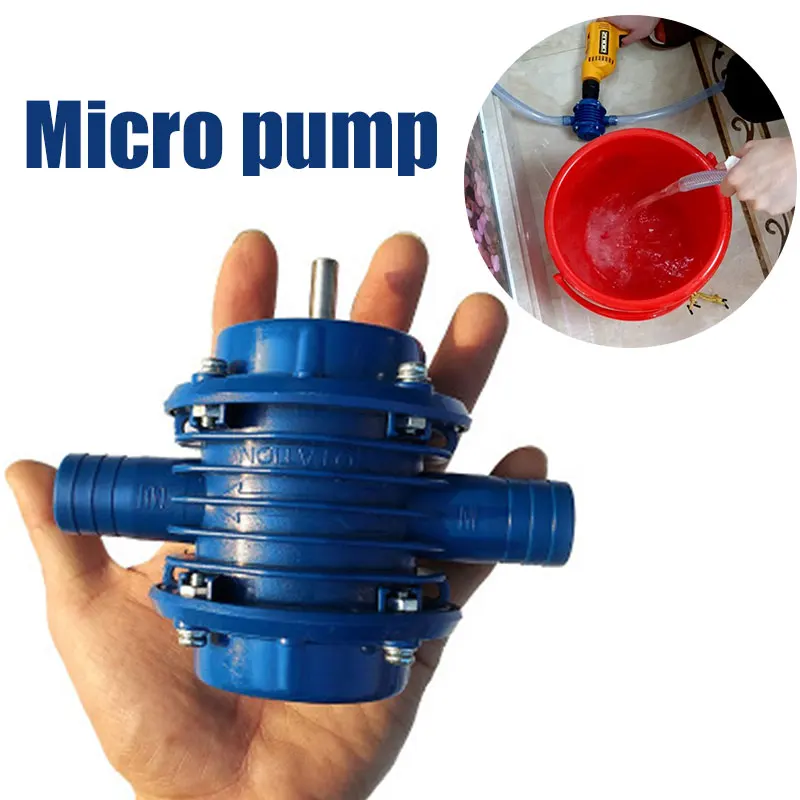 

Water Pump Self Priming Pump Blue Metal Garden Centrifugal Pump Home Small Pump Household Tools Micro Pump Hand Drill Pump