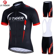 X-Tiger Pro велосипедный комплект костюм для езды на горном велосипеде Maillot Ropa Ciclismo 3 цвета велосипедная форма Велоспорт Джерси комплект велосипедная одежда