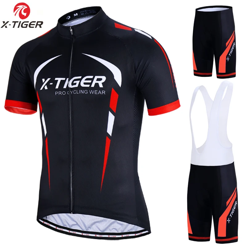 

X-Tiger 2019 Pro Cycling Set MTB Bicycle Wear Maillot Ropa Ciclismo 3 Colors Bike Uniform Cycling Jersey Set Cycling Clothing