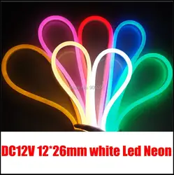 Белый светодио дный neon flex, DC12V вход, 80 светодио дный s за метр, новый бренд светодио дный flex неоновые полосы для Diy украшения дома, магазин