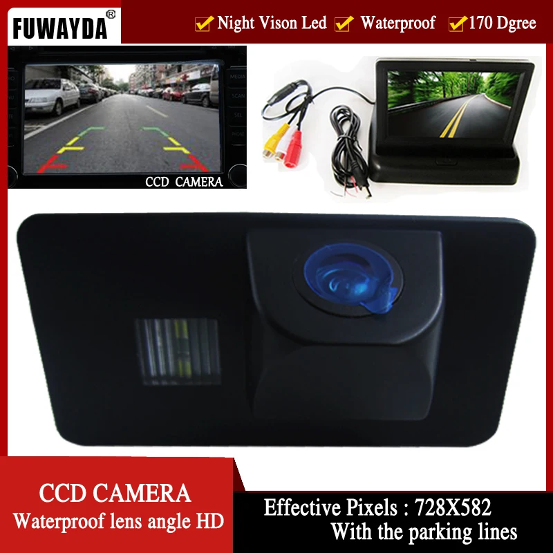 FUWAYDA CCD Автомобильная камера заднего вида для BMW E81 E87 E90 E91 E92 E60 E61 E62 E63 E64 X5 X6 с 4