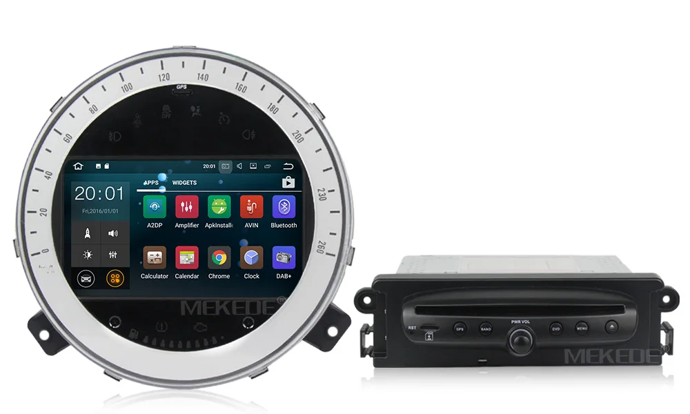 Top car multimedia player PX3 Android 7.1 Car DVD Player Stereo for BMW Mini Cooper 2006-2013 with Radio WiFi BT GPS navigation 4