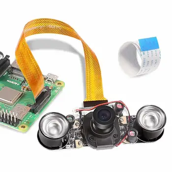 

Raspberry pi 2 3 Model B B+ Zero W Camera Night Vision Camera 5MP OV5647 Webcam Video 1080p 2pcs Infrared LED Automatic IR-Cut