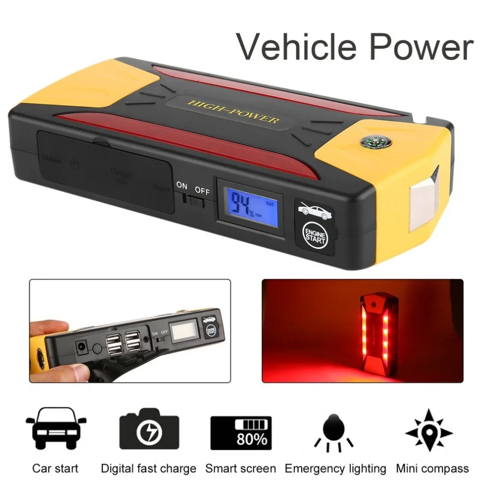 

Multifunctional 12V 600A 78000mAh Large Capacity Portable Vehicle Power Car Jump Starter Mini Emergency Booster Power Bank