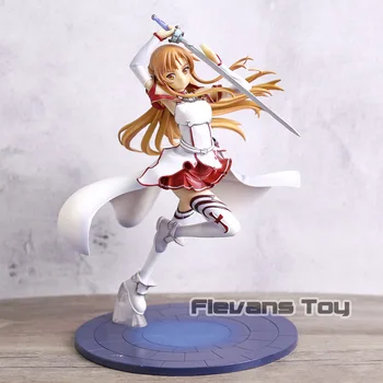 

SAOL Sword Art Online Asuna Knights of The Blood Ver. Painted PVC Figure Doll Model Toy Collection Gift