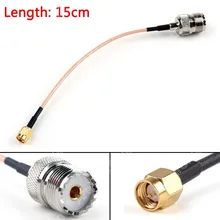 Areyourshop Sale 15cm RG316 Cable SMA Male Plug To SO239 UHF Female Jack Straight Pigtail 6in Mini