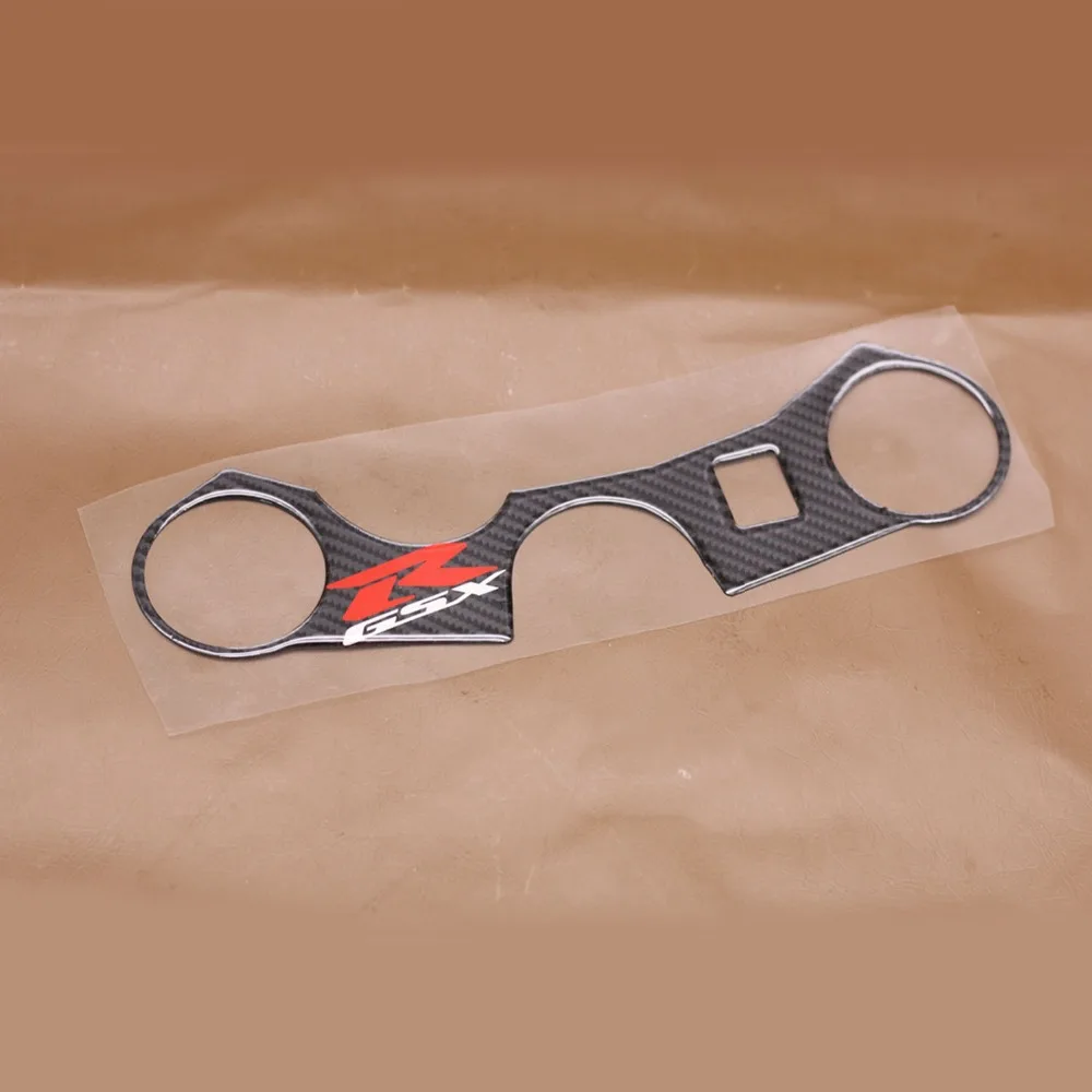 

Motorcycle Lowering Triple Tree Front End Upper Top Clamp Carbon Sticker Decal For Suzuki GSXR600 GSXR750 2006 2007 2008 2009