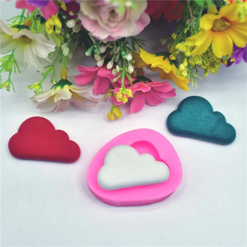 

4YANG Cute 3D Cloud Silicone Mold Fondant Mold Cake Decorating Tools Chocolate Gumpaste Mold Baking Tools DIY Soap Mold