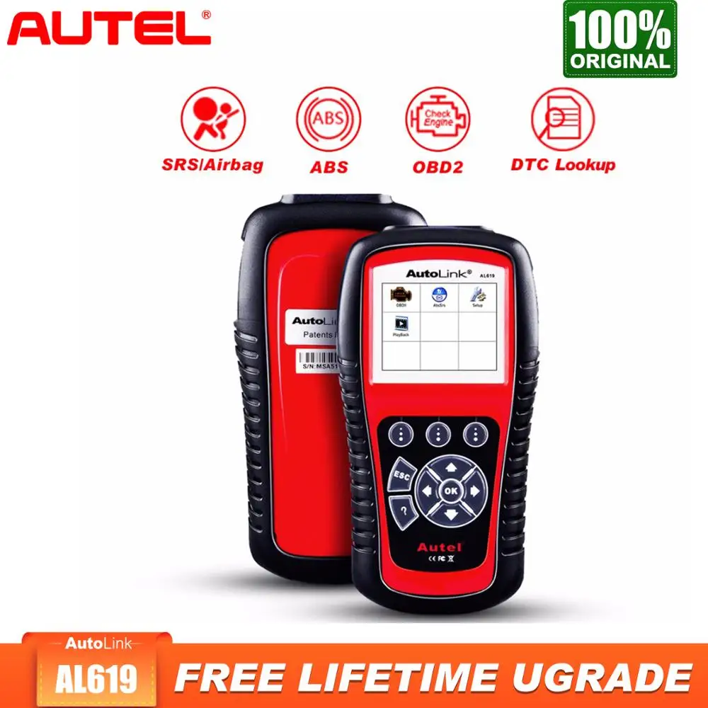 Autel AL619 Autolink OBD2 Scanner Car Diagnostic Tool Engine,ABS,SRS