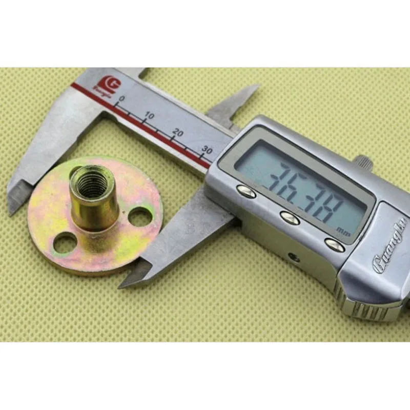 

M8 M10 Iron Plate Nut Furniture Plywood Pair Lock Nut Sofa Foot Lock Galvanized Three Hole Nut Nut 10 PCP