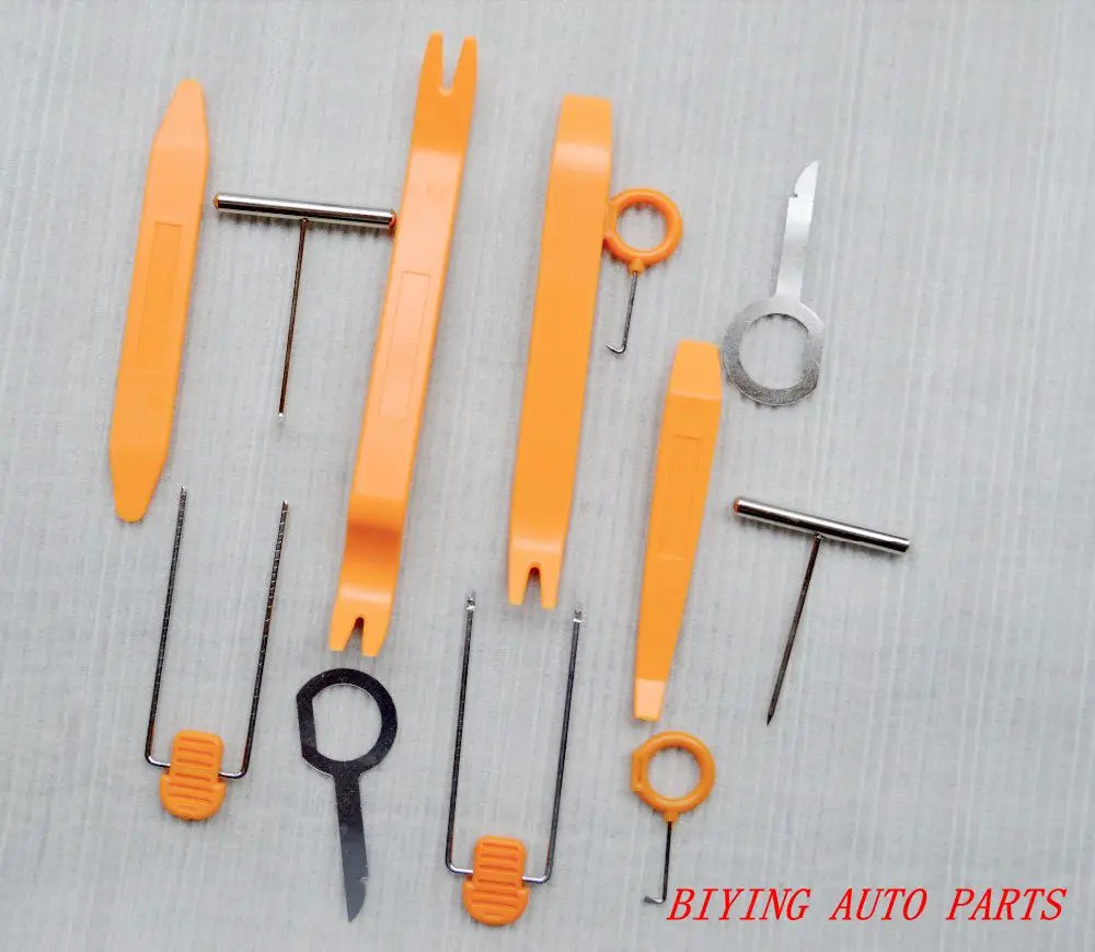 

12pcs Car Door radio Interior Plastic Trim Panel Dashboard Installation Removal Pry Stereo Refit Tool Kit