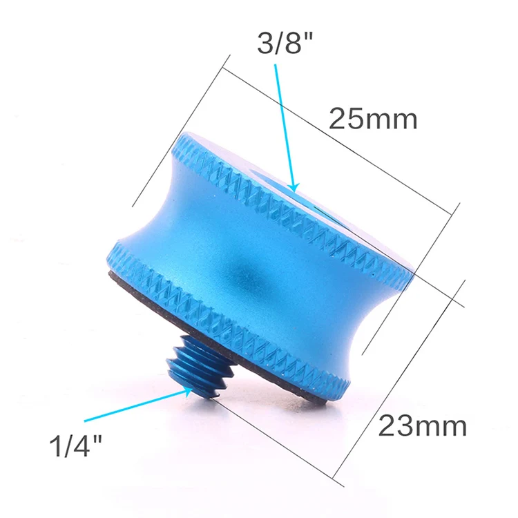 BGNING 1x3/8 Женский до 1/4 мужской Адаптерный винт Камера шаровая Головка для штатива-трипода из монопода стойки для вспышки светильник подставка крепление аксессуары - Цвет: Синий