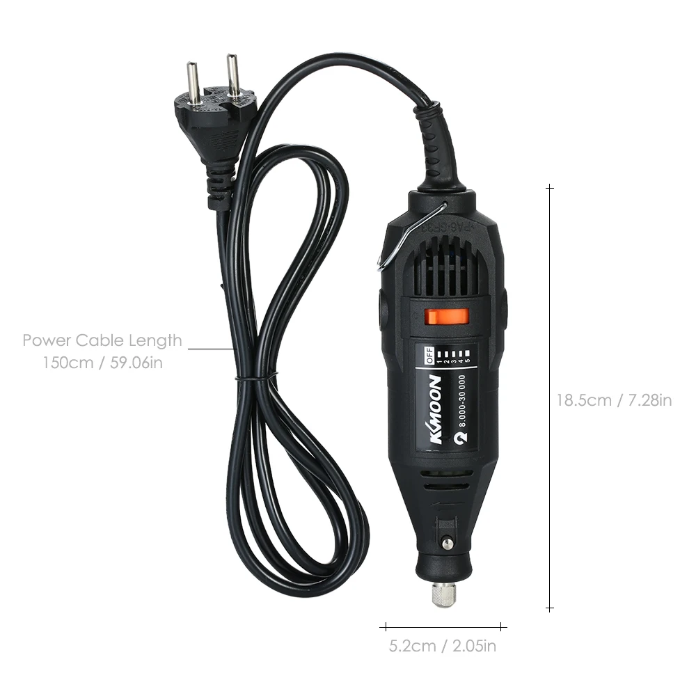 KKmoon 130W Dremel Rotary Tool Mini Electric Drill Variable Speed Grinding Machine Grinder Set with 160pcs Engraving Accessories