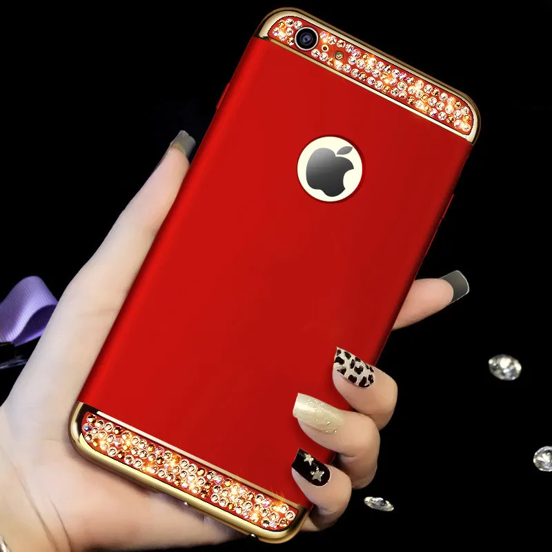 Модный жесткий чехол для iPhone Xs max XR X 7 8 со стразами iphone 6 6s plus 5 5S se|Бамперы| |