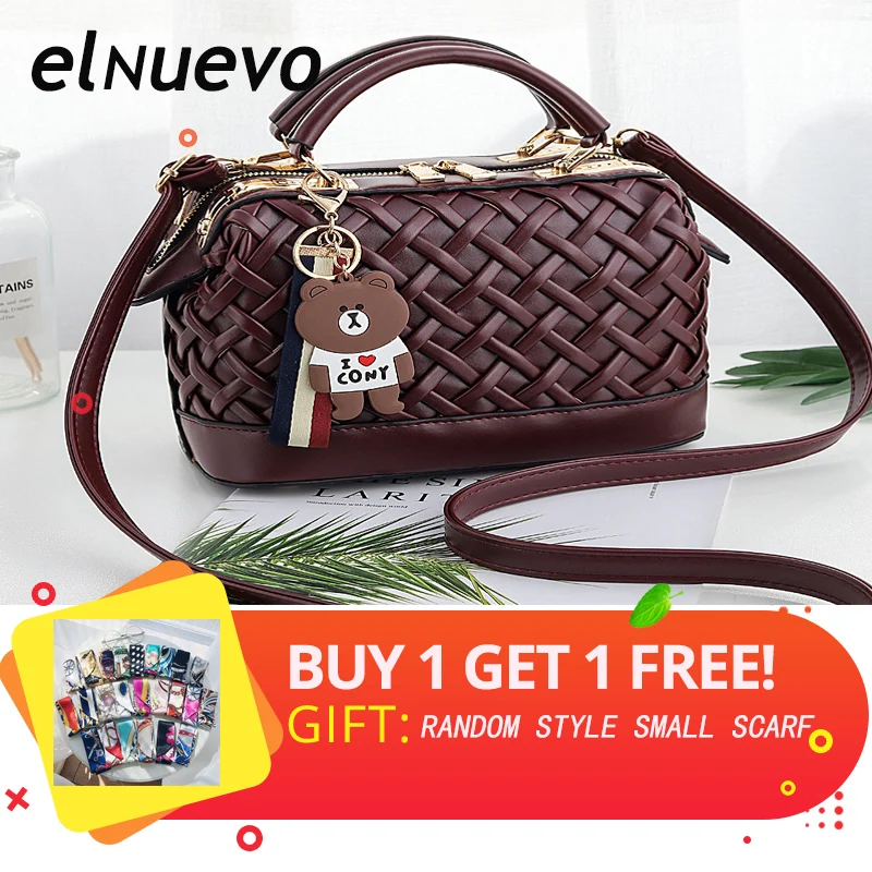 

Famous Brand PU Leather Messenger Bags Luxury Shoulder Bag Quilted Designer Handbags Women Pink Bag Vintage Small Crossbody Bags