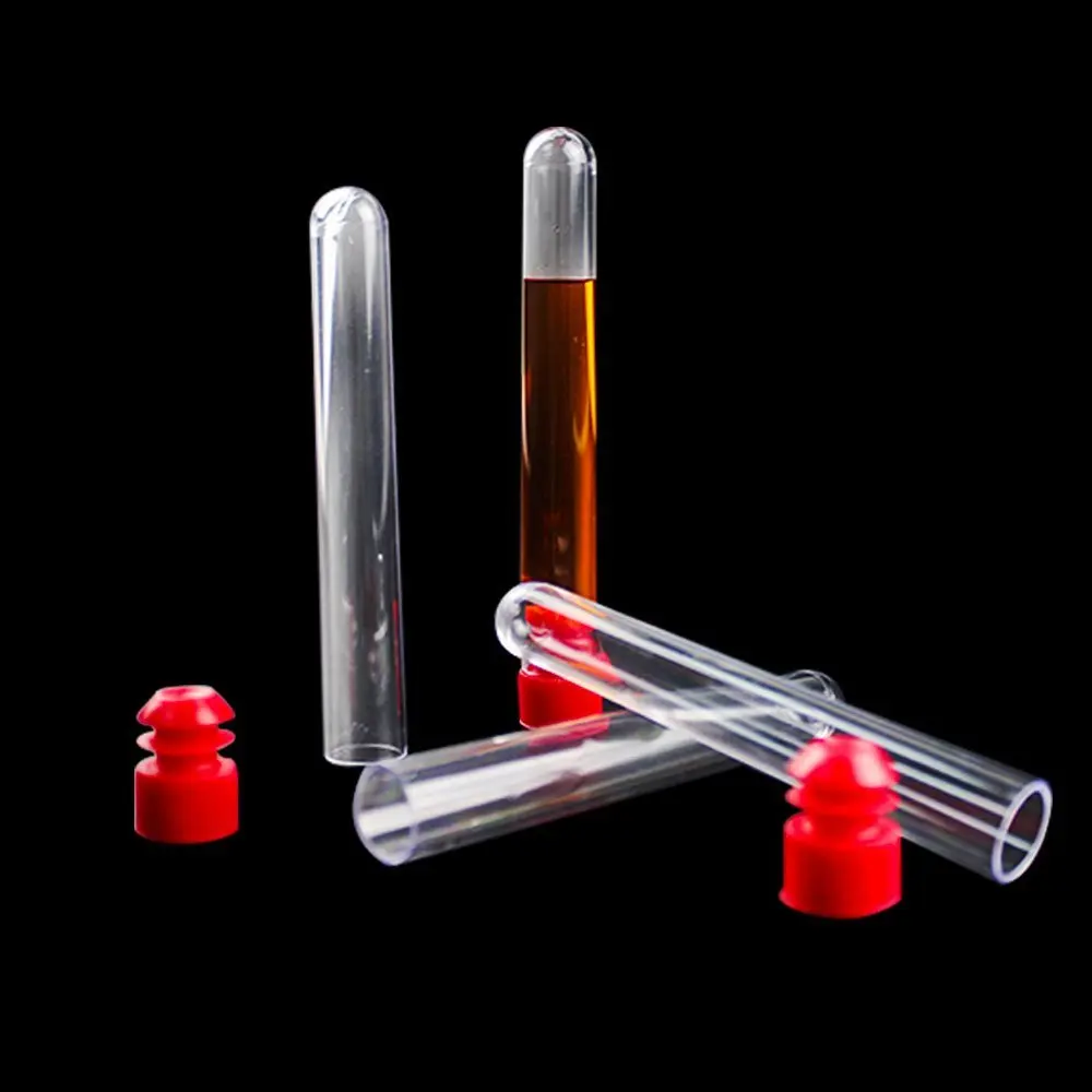 30PCS Laboratory Test Tubes Clear Plastic Test Tube with Caps 10ml Test 30PCS Laboratory Test Tubes Clear Plastic Test Tube with Caps 10ml Test