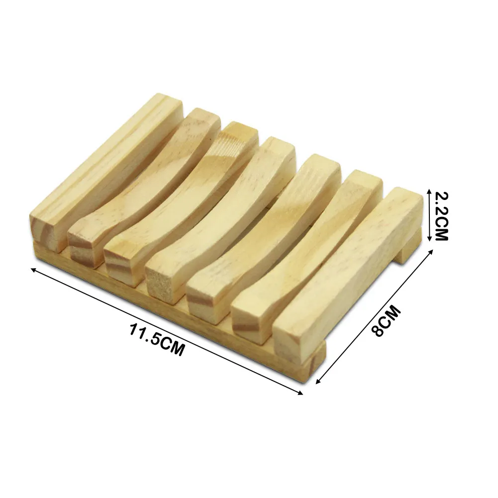 Держатель для мыла для ванной комнаты кухонная Чистящая подставка для мыла бамбуковая деревянная дренаж для мыла коробка