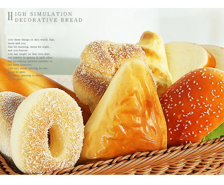 1 шт. искусственный хлеб искусственная еда мягкий хлеб праздничные вечерние имитационный хлеб модель фотография поддельный хлеб реквизит