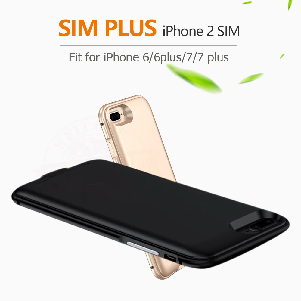 2017 Dual SIM Dual Standby Adaper Metal Frame Ultrathin Long Standby For IPhone6 S 6 Plus