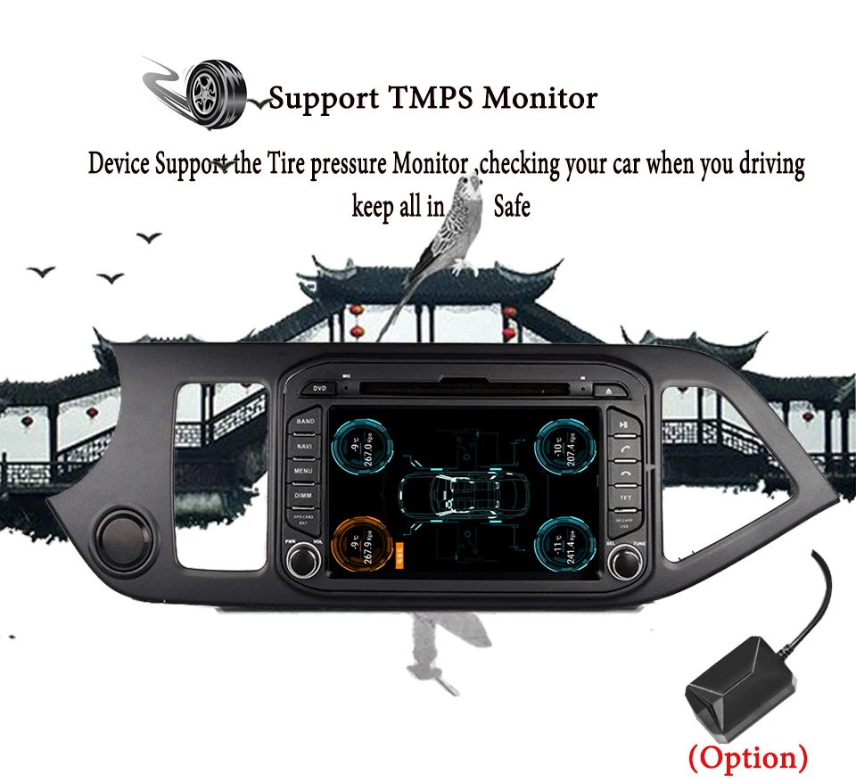 Excellent Car radio Multimedia dvd player android 9.0 For Kia Picanto Morning 2011-2016 stereo gps audio head unit tape recorder 4G RAM 1