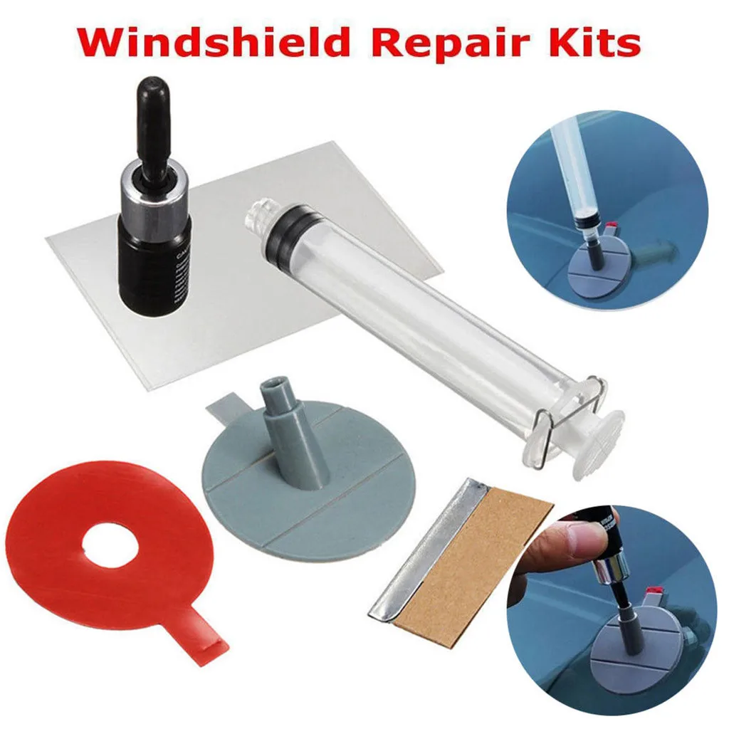 Auto Glass Repair Kit Windshield For Chip & Crack Repair Tools Utile