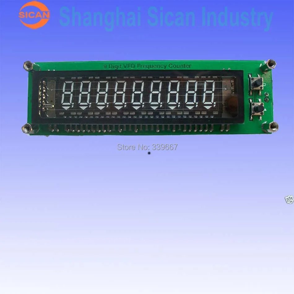 9 Digit VFD Frequency Counter Cymometer Tester 0.1 MHz 60 MHz 20 MHz