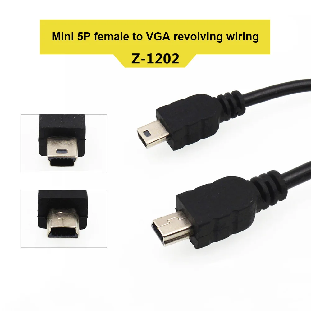 

Hot Sale Mini USB 5P Male to OTG USB Female Car Adapter Data Cable for Video Camera Audio Tablet CD GPS