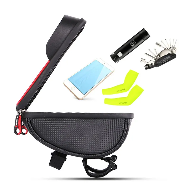 Cheap Bicycle Bag Waterproof Phone Holder Bike Bag 6 Inch Touch Screen Phone Holder Bicycle Handlebar Bags Bycicle Accessories 1