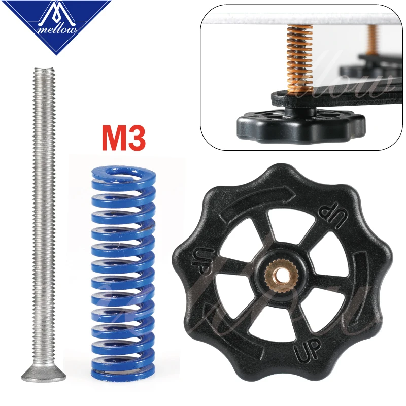 Mellow New 510Setlot Hot Bed Spring Leveling Kit Adjustment Nutspringsm3 40 Screw Heatbed For 3D Printer Ultimaker 2 huismerk kopen in de aanbieding Mellow New 510Setlot Hot Bed Spring Leveling Kit Adjustment Nutspringsm3 40 Screw Heatbed For 3D Printer Ultimaker 2 huismerk kopen in de aanbieding