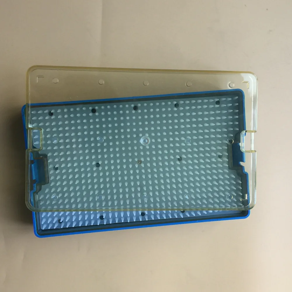 

10pcs Sterilization tray case box Silicone disinfection box opthalmic surgical instrument