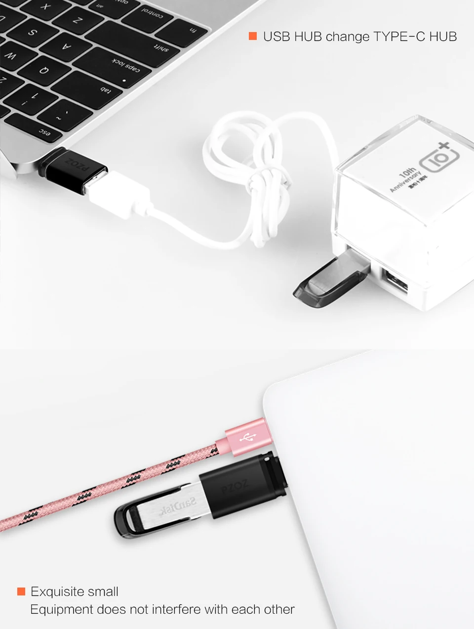 PZOZ адаптер типа otg-c 3,0 otg micro usb 3,0 зарядный преобразователь данных Тип c microusb Тип usbc для samsung one plus 6 android