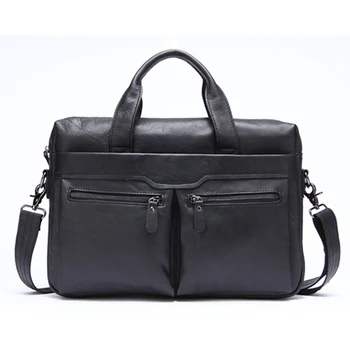 

AUAU-Mva Handbag Shoulder Briefcase Leather Business Men'S Bag Leather Shoulder Bag