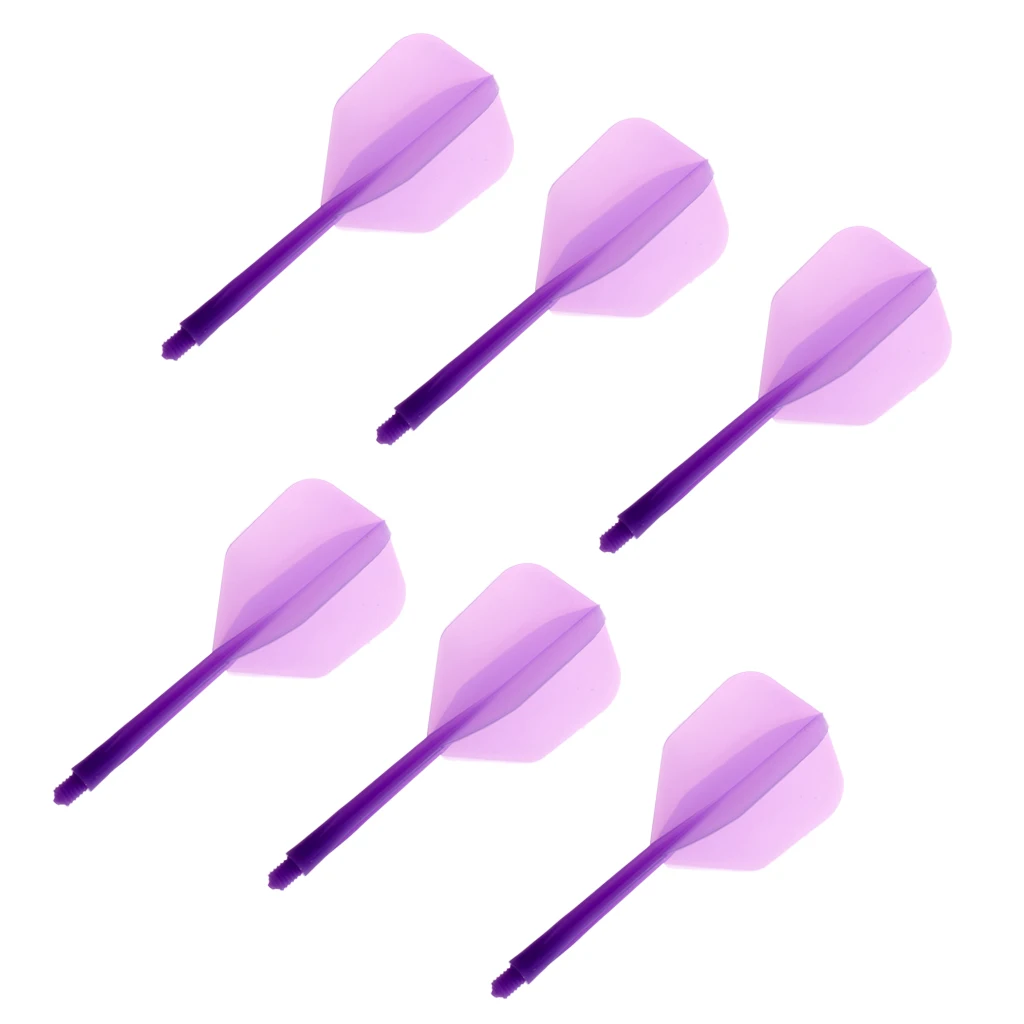 6 Pieces Transparent 2BA Thread Dart Shafts And Dart Flights Connection Entertainment Darts Tools Accessories