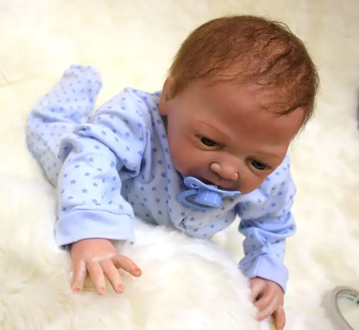 18 inch Silicone Reborn Baby Dolls Toy Lifelike Exquisite