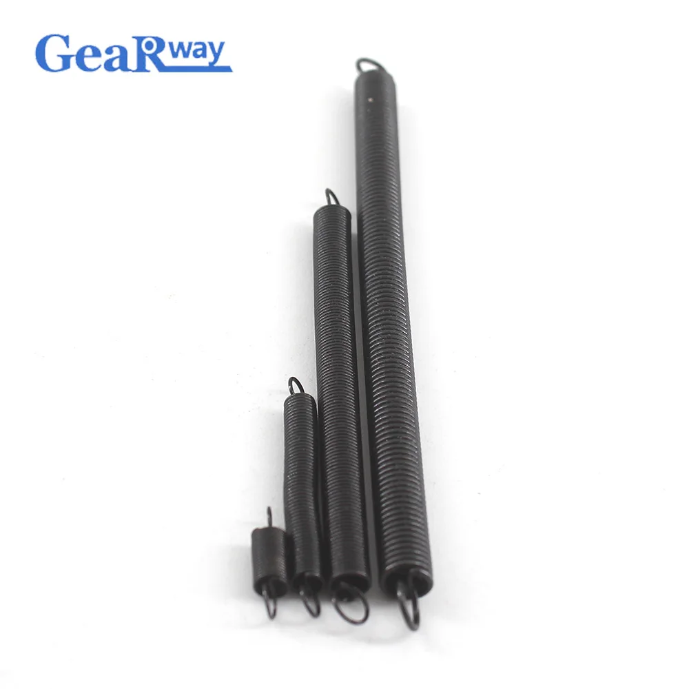 

Gearway 10pcs Extension Spring with Hooks Small Extension Spring 0.5mm Thickness 15-70mm Length Spring Steel Tension Springs