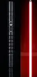 Yanqing metal lightsaber for lightsaber combat, single color led, Y2 purplecyan, only sell hilt - Цвет: blackhilt redled