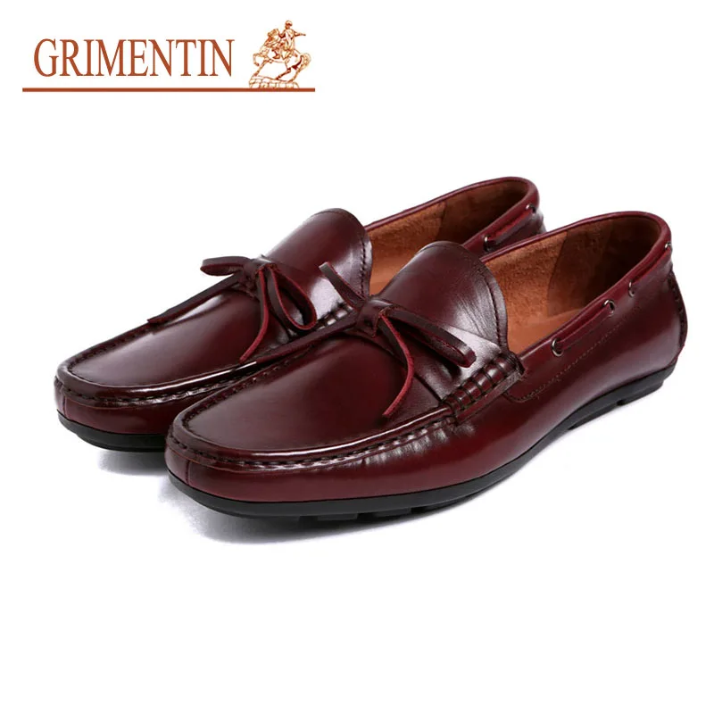 GRIMENTIN Men Luxury Loafers Moccasins Shoes 100% Genuine Leather Black Brown Tassel Formal Shoes Slip On Solf Casual shoes GRIMENTIN Men Luxury Loafers Moccasins Shoes 100% Genuine Leather Black Brown Tassel Formal Shoes Slip On Solf Casual shoes