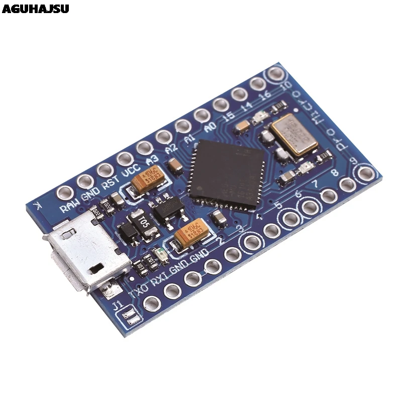 Pro Micro ATmega32U4 5V 16MHz Replace ATmega328 For Arduino Pro Mini With 2 Row Pin Header For Leonardo Mini Usb Interface