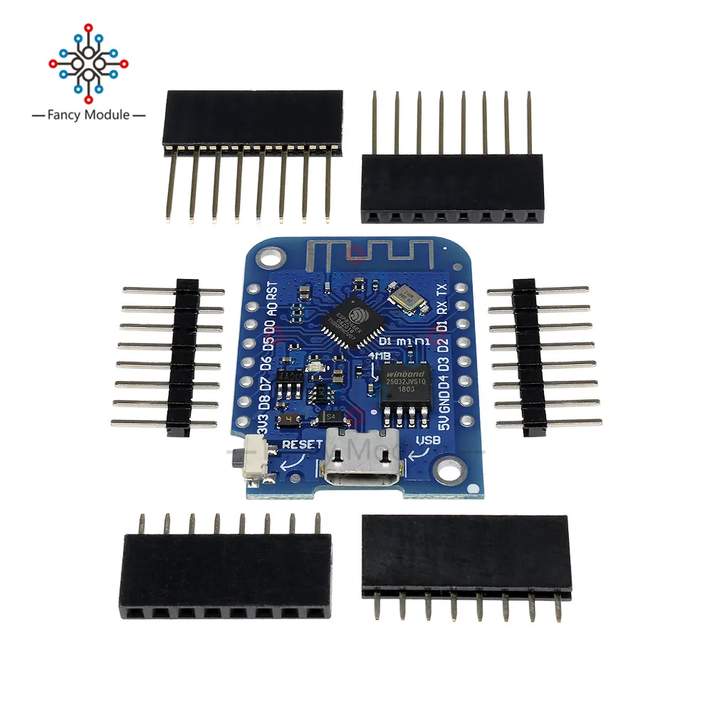 

For WeMos D1 mini V3.0.0 WIFI Internet of Things Development Board Wireless ESP8266 CH340 4MB For Arduino Nodemcu V2 MicroPython