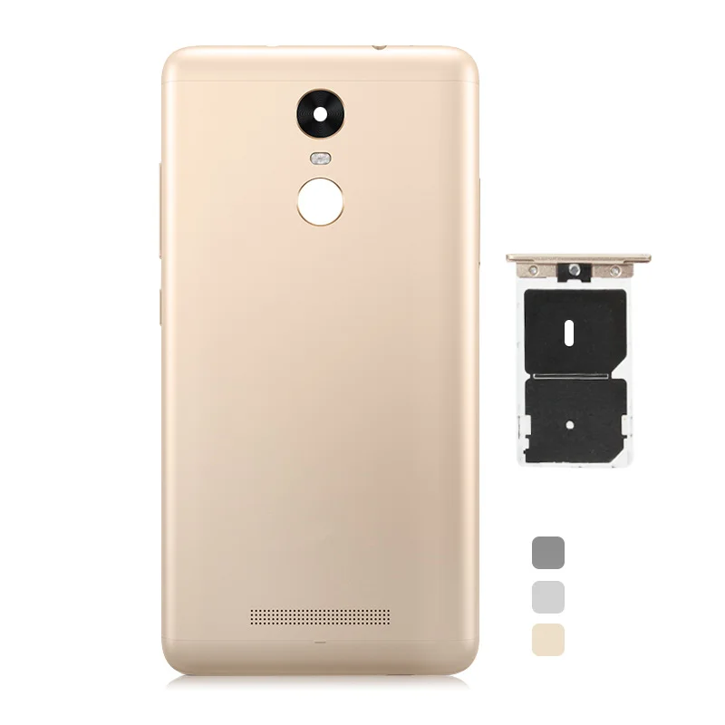 

For Xiaomi Redmi Note 3/ Note 3 Pro 150mm Full Network Battery Metal Back Rear Cover Housing Door with Side Key Repair Parts