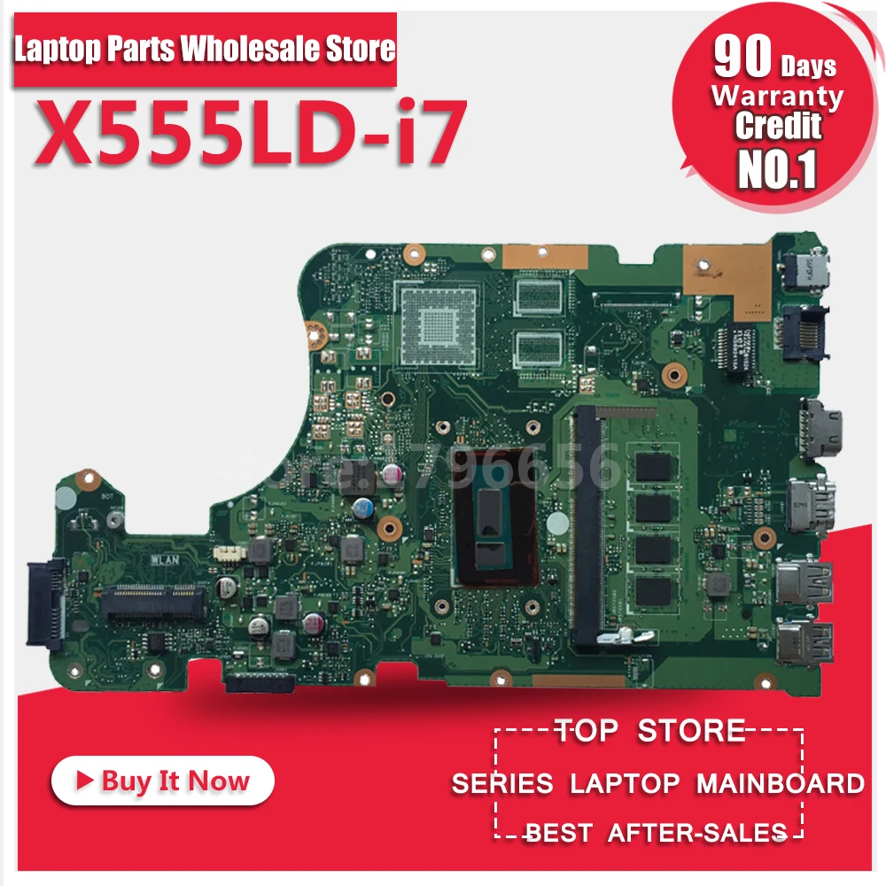 For ASUS X555L X555LD X555LA laptop motherboard X555LD integrated i7