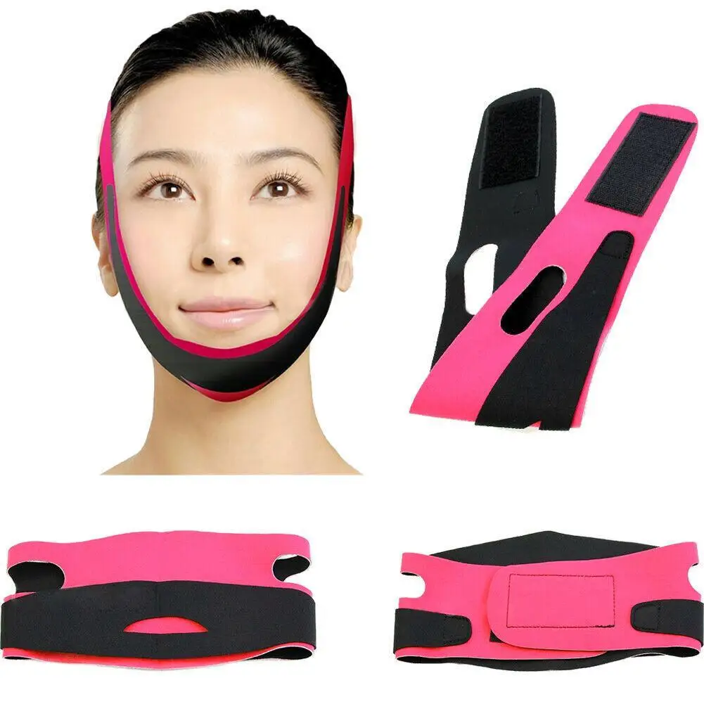 

1Pc Thin Chin Cheek Slim Lift Up V Face Mask Strap Band Line Anti Wrinkle Belt Thin Face Bandage Face Lifting Belt