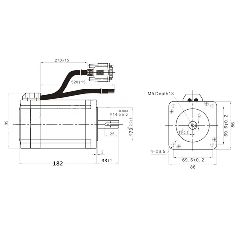 12 nm motor size