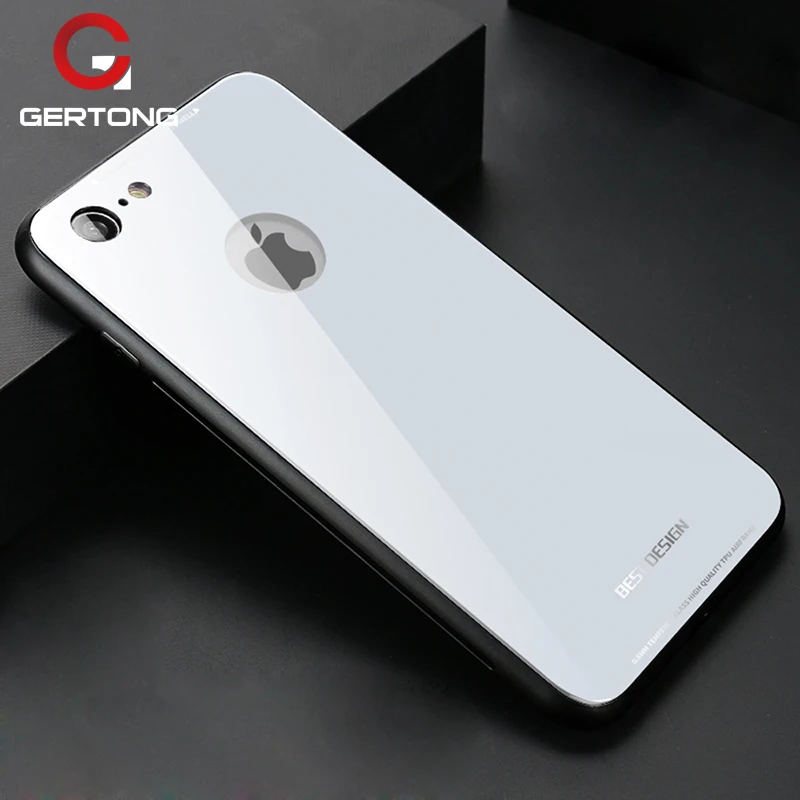Чехол из закаленного стекла для iPhone 6 S 7 8X6 Plus мягкий чехол ТПУ бампер жесткие