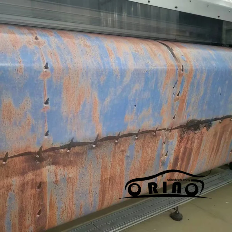 Rusty Car Wrap Film Decal-1
