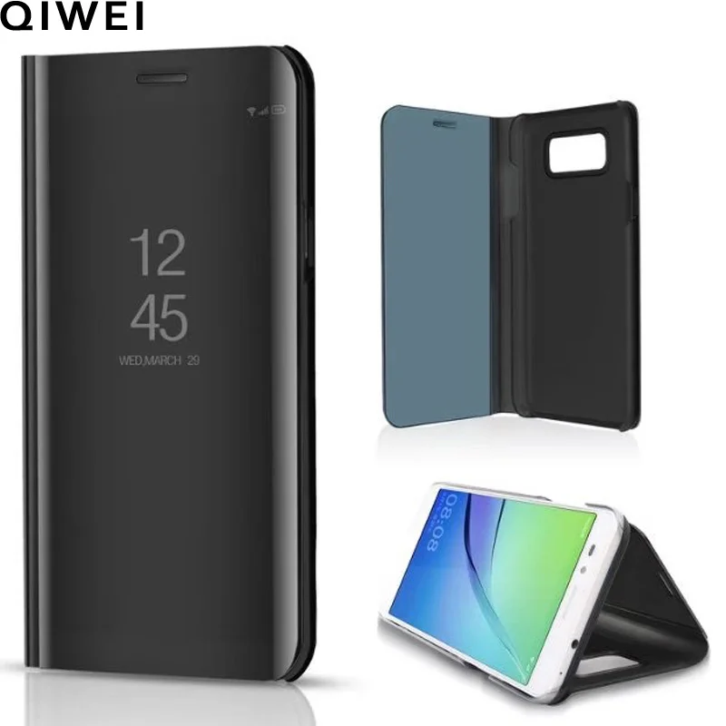 

For Samsung Galaxy J7 Neo Case Flip Stand Mirror PU Leather Phone Cases for Samsung J7 Nxt / J7 Core SM-J701 J701 J701F/DS Cover